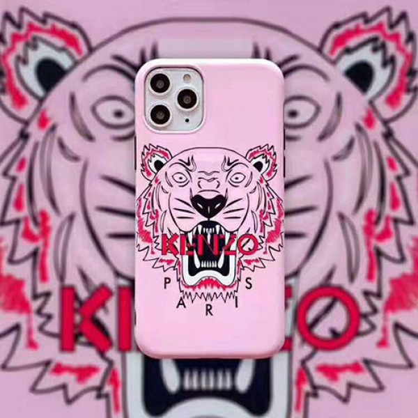 KENZO ケンゾーiphone11/11pro max/12/12pro/12pro maxケースブランド iphone xr/xs maxケース 虎頭付きiphonex/10/8/se2/7 plusケース カッコイイファッション