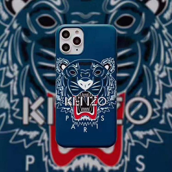 KENZO ケンゾーiphone11/11pro max/12/12pro/12pro maxケースブランド iphone xr/xs maxケース 虎頭付きiphonex/10/8/se2/7 plusケース カッコイイファッション