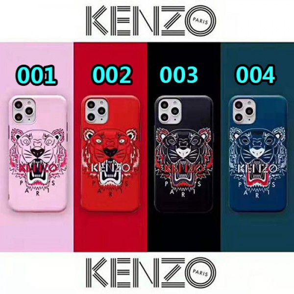 KENZO ケンゾーiphone11/11pro max/12/12pro/12pro maxケースブランド iphone xr/xs maxケース 虎頭付きiphonex/10/8/se2/7 plusケース カッコイイファッション