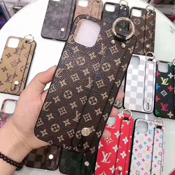 Lv Gucci ペアお揃い アイフォン11ケース iphone11/11pro max/se2ケース男女兼用人気ブランド ビジネス ストラップ付きアイフォンiphone 12/12pro/8/7 plusケース ファッション経典 メンズ