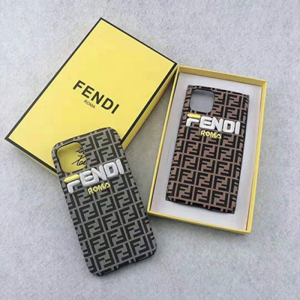 フェンデイfendi iphone11/11pro maxケース iphone xr/xs maxケースブランド刺繍ロゴGalaxy s10/s9/note10 pusケースお洒落 iphone x/8/se2/7 plusケースファッション経典