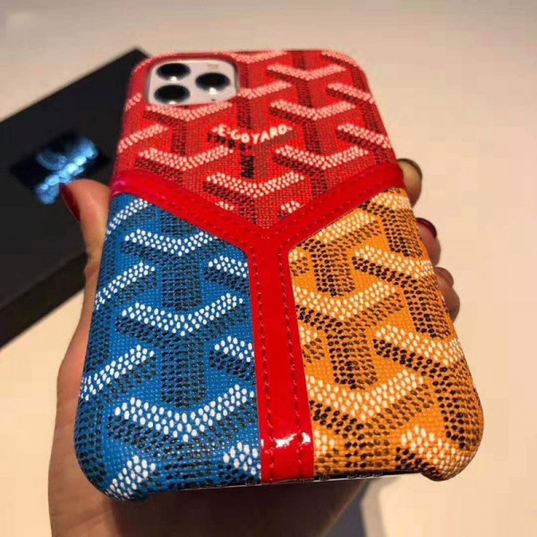 ゴヤール iphone11/11pro maxケース goyard iphone xr/xs maxケース 背面カード入れ アイフォンx/se2/8/7 plusケース ファッション個性 Y字