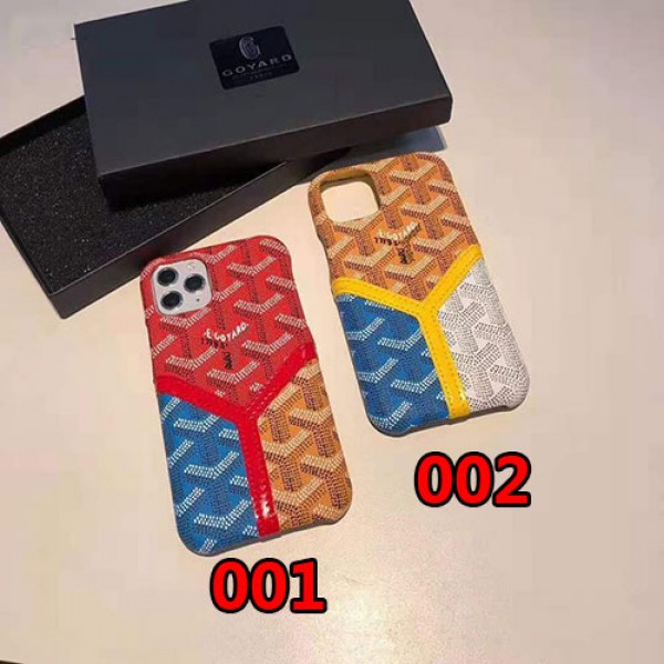 ゴヤール iphone11/11pro maxケース goyard iphone xr/xs maxケース 背面カード入れ アイフォンx/se2/8/7 plusケース ファッション個性 Y字