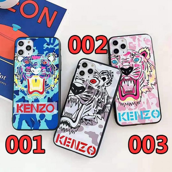 ケンゾーKENZO iphone11/11pro maxケースブランドiphone xr/xs/xs maxケース虎頭付き iphone x/10/8/se2/7 plusケースファッション カッコイイ