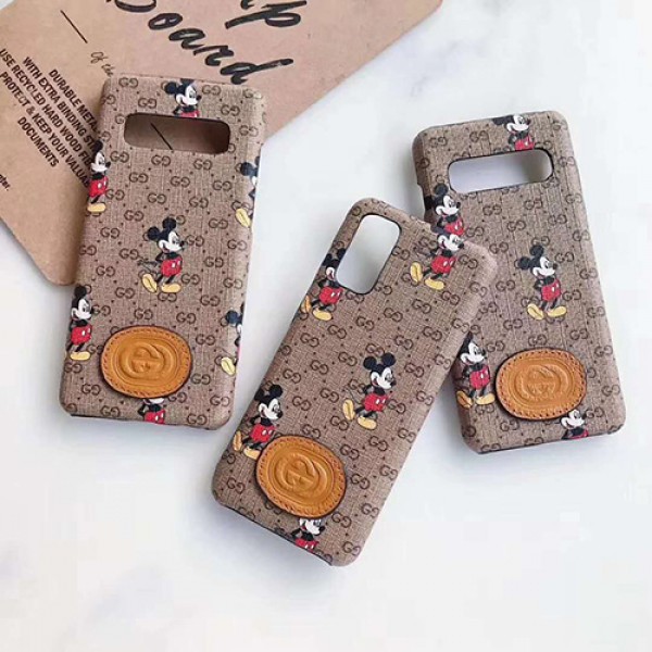 GUCCI/グッチディズニーミッキーコラボhuawei mate30/p30 pro iphone 12 galaxy note20 iphone xr/xs maxケース男女兼用人気ブランドGalaxy s10/s20+/s20 ultraケース手帳型ケースメンズ iphone11/11pro maxケース 安いアイフォン12カバー レディース バッグ型 ブランド