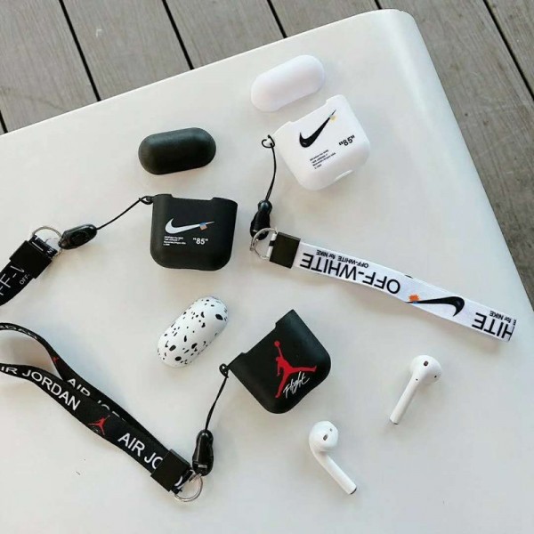 イキNike ジョーダンJordan オーフホワイトOff-White ブランドエアーポッズ プロ収納ケースAir pods1/2/3ケース 耐衝撃 落下防止Air pods proケース保護 軽量 Air pods proケース 防塵 落下防止