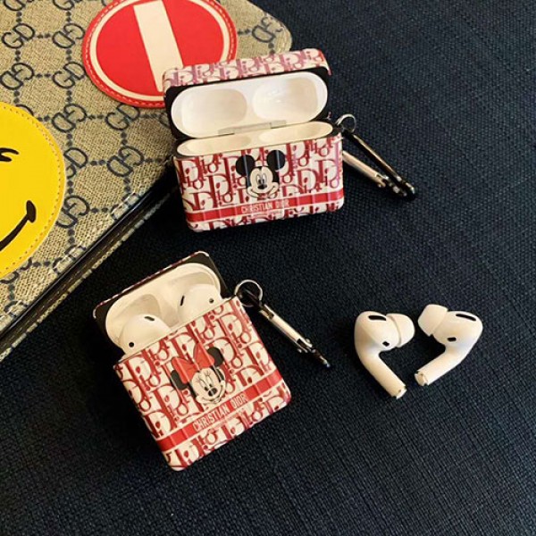 ディオール disney ディズニーコラボ ペアお揃いairpods pro airpods 1/2ケース アイフォン11 iphone xs/x/8/7ケースファッション セレブ愛用 iphone11/11pro max/se2ケース 激安モノグラム iphone11/11pro maxケース ブランドAir pods1/2/3ケース 耐衝撃 落下防止