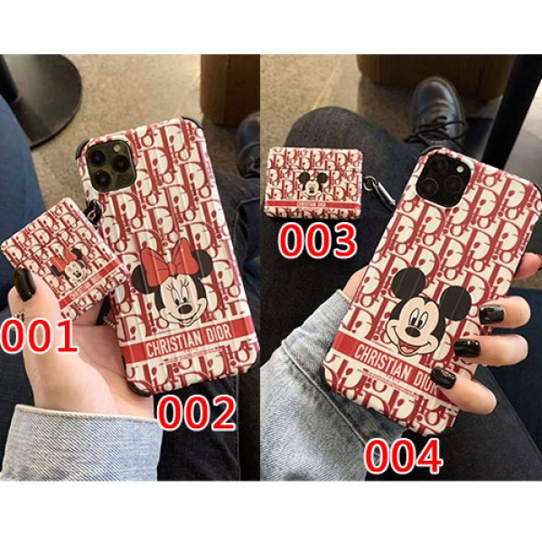 ディオール disney ディズニーコラボ ペアお揃いairpods pro airpods 1/2ケース アイフォン11 iphone xs/x/8/7ケースファッション セレブ愛用 iphone11/11pro max/se2ケース 激安モノグラム iphone11/11pro maxケース ブランドAir pods1/2/3ケース 耐衝撃 落下防止