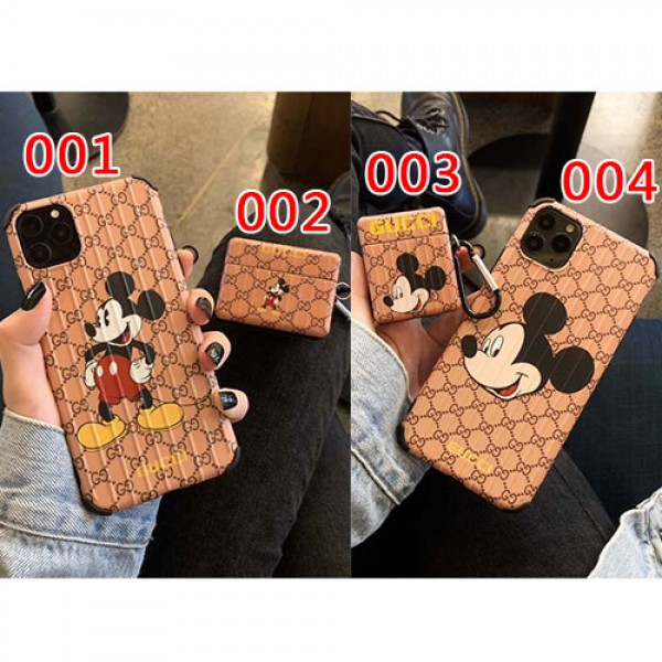 Gucci グッチ Disney ディズニーコラボ ファッション セレブ愛用 iphone11/11pro max/12pro maxケース 激安メンズ iphone11/11pro maxケース 安いアイフォン12カバー レディース バッグ型 ブランド Air pods proケース 防塵 落下防止