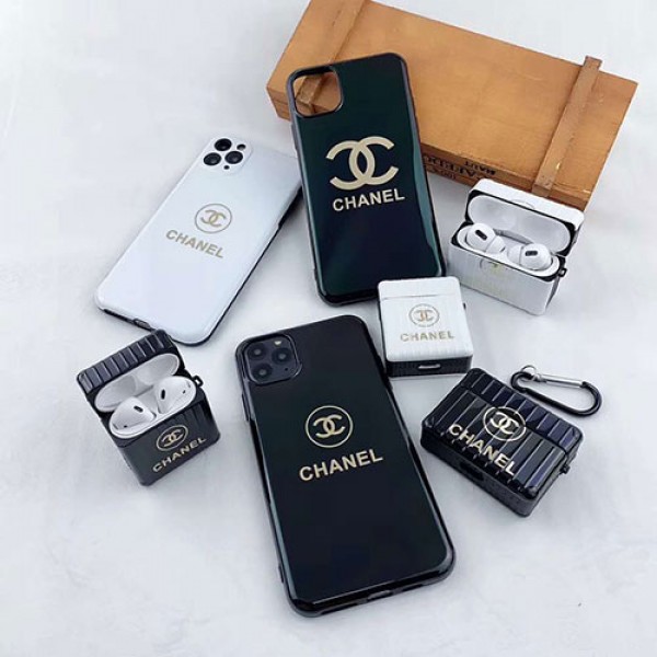 Chanel シャネル ブランド iphone12/12pro max/se2ケース Air pods1/2/ proケース 耐衝撃 落下防止Airpods pro3ケース メンズ レディース ペアお揃い アイフォン11ケース iphone xs/x/8/7ケース Air pods proケース保護 軽量Air pods 3/2/1ケースブランド