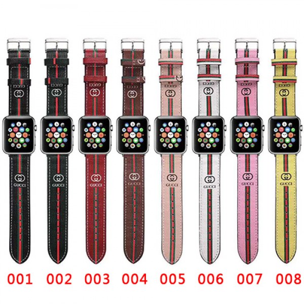 アップルウォッチ6 ベルト/バンド 高級ブランド  iWatch Series 6/5/4/3/se交換バンド ベルト 38mm 40mm 42mm 44mmグッチ アップルウォッチ交換腕時計ベルト