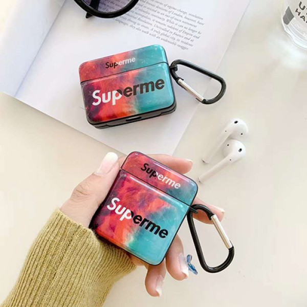 Supreme シュプリーム Air pods proケース保護 防塵Airpods pro3ケース メンズ レディースAir pods 3/2/1ケースブランド Air pods proケース 防塵 落下防止