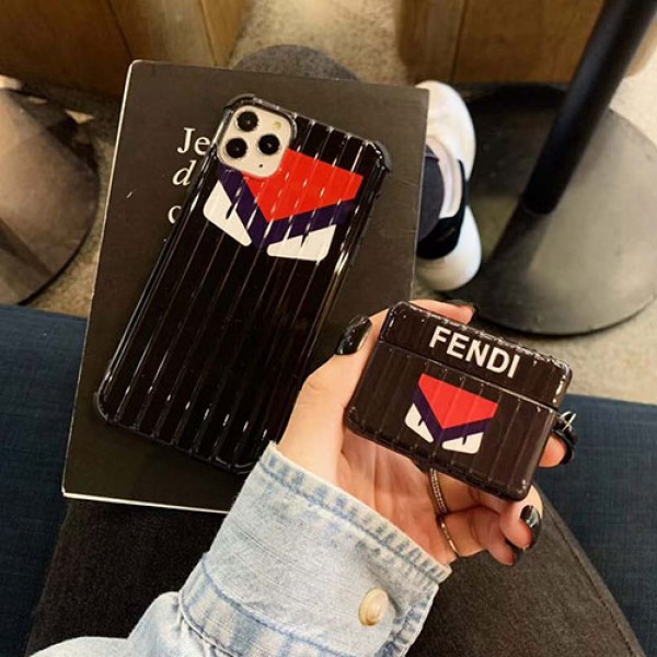 Fendi/フェンデイ 男女兼用人気ブランドiPhone 12 2020/x/xr/8plusケースメンズ iphone11/11pro maxケース 安いモノグラム ブランドAir pods1/2/3ケース 耐衝撃 落下防止