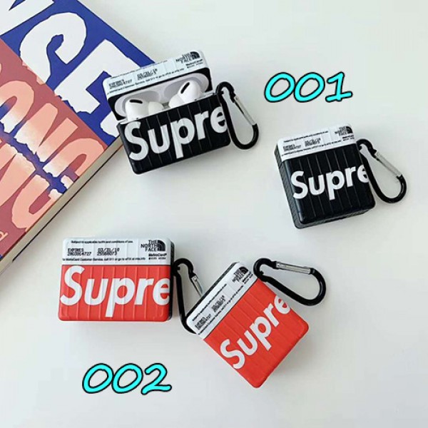 Supreme/シュプリーム Air pods1/2/3ケース 耐衝撃 Airpods pro3ケース メンズ レディースAir pods 3/2/1ケースブランド Air pods proケース 防塵 落下防止