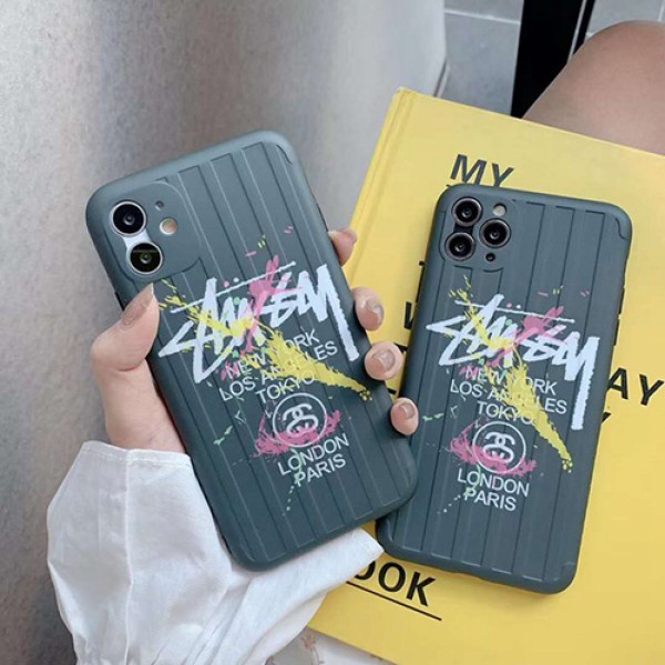 Stussy/ステューシーiphone 12ほぼ全機種対応iphone 11/11 pro/11 pro max xs/8/7 plus/se2カバー メンズ レディースセレブ愛用全機種対応ハイブランドケース パロディ