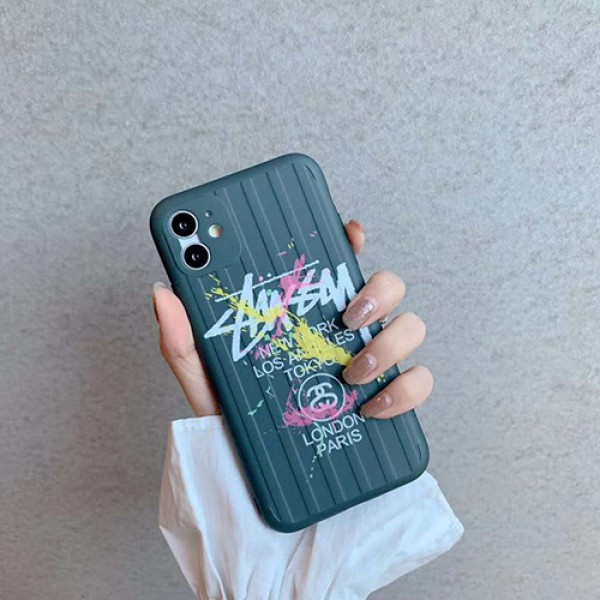 Stussy/ステューシーiphone 12ほぼ全機種対応iphone 11/11 pro/11 pro max xs/8/7 plus/se2カバー メンズ レディースセレブ愛用全機種対応ハイブランドケース パロディ