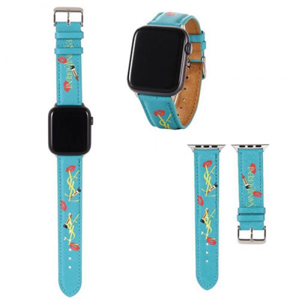 レディース イヴ・サンローランysl Apple Watch 6/se 2020バンドアップル ウォッチ6/5/4/3/2/1バンド 宛時計ベルト 女性人気Ysl お洒落 サイズ：38mm、40mm、42mm 、44mm