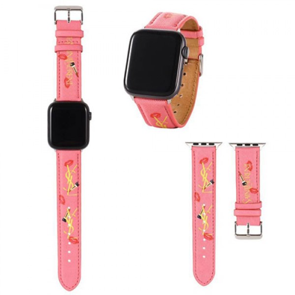 レディース イヴ・サンローランysl Apple Watch 6/se 2020バンドアップル ウォッチ6/5/4/3/2/1バンド 宛時計ベルト 女性人気Ysl お洒落 サイズ：38mm、40mm、42mm 、44mm