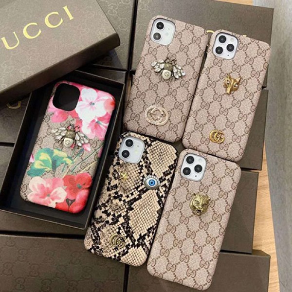 Gucci/グッチ女性向け iphone 12/12 pro 12 pro maxケース男女兼用人気ブランドiphone xr/xs maxケースins風 iphone 11/11 pro/11 pro maxケースケース かわいいモノグラム iphone11/11pro maxケース ブランド