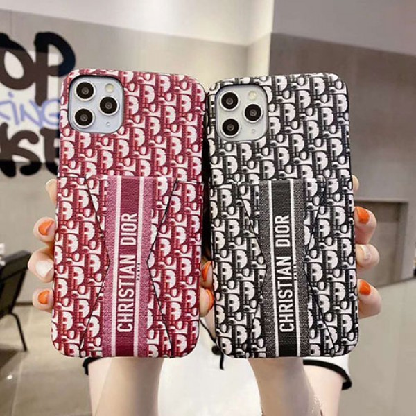 Dior ディオールIphone12/12 pro maxケース ビジネス ストラップ付きアイフォンiphonex/8/7 plusケース ファッション経典 メンズレディース アイフォンiphone xs/11/8 plusケース おまけつき