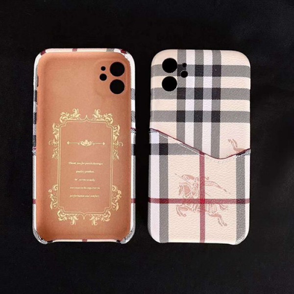 Burberry バーバリー ブランドiphone 12 mini/12pro/12pro maxスマホケース カード入れブランド 男女兼用人気シンプル iphone 11/x/8/7ケース ジャケットiphone 12ケース ファッション