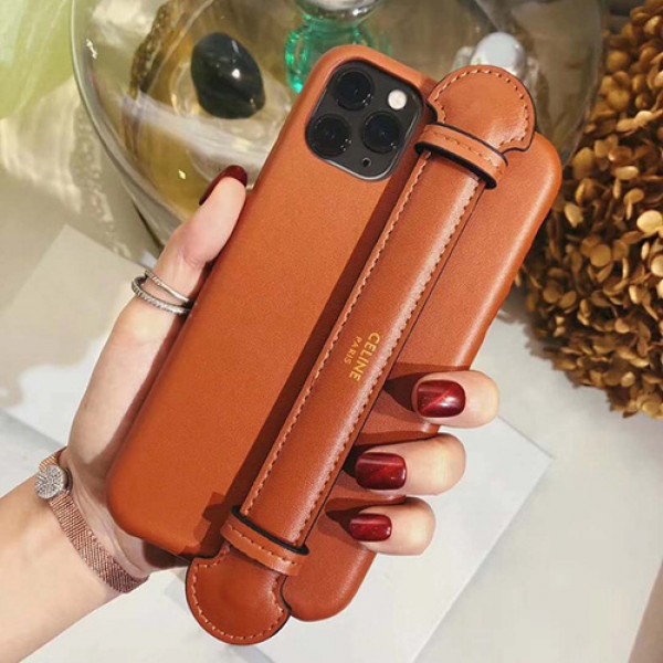 celine iphone 12 mini/12 pro/12 max/12 proペアお揃い アイフォン11ケース iphone xs/x/8/7/se2ケース ビジネス ストラップ付きレディース アイフォンiphone xs/11/8 plusケース おまけつき