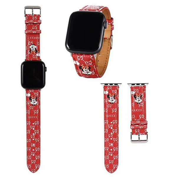 ブランド可愛いApple Watch 6/seベルトルイヴィトンgucci disney supremeアップルウォッチ バンド革ハイブランド LV Apple watch 6/5/4/se 交換ベルト