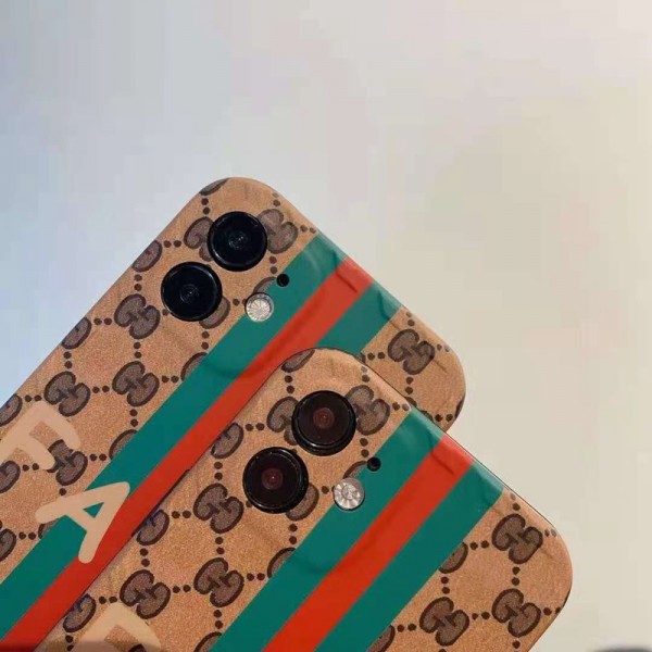 Gucci/グッチ ペアお揃い アイフォン12/12 pro maxケース ファッション セレブ愛用 iphone12mini/11pro maxケース 激安シンプル iphone 11/xs/x/8/7ケース ジャケットレディース アイフォ おまけつき