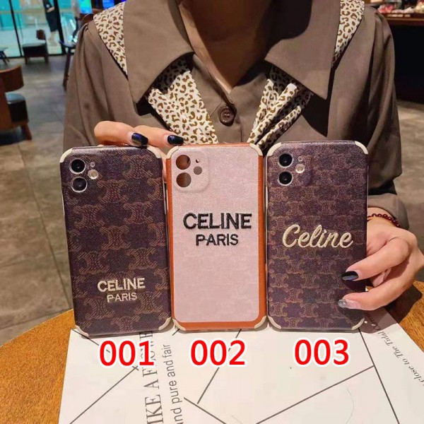 CELINE/セリーヌ ペアお揃い アイフォン12/12 pro maxケース男女兼用人気ブランド アイフォン ファッション経典 メンズレディース アイフォiphone12/xs/11/8 plusケース おまけつき