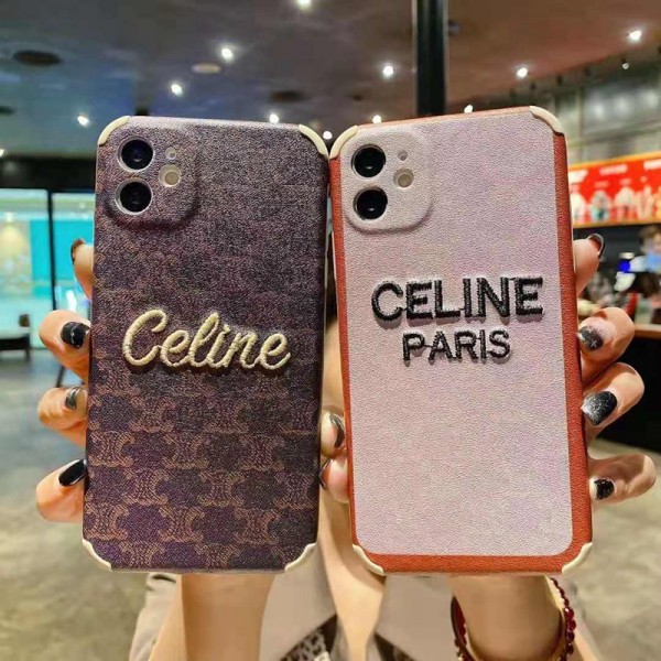 CELINE/セリーヌ ペアお揃い アイフォン12/12 pro maxケース男女兼用人気ブランド アイフォン ファッション経典 メンズレディース アイフォiphone12/xs/11/8 plusケース おまけつき