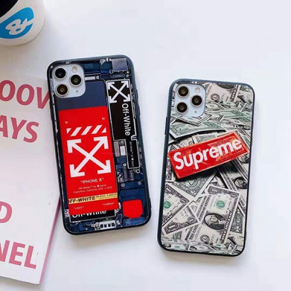 supreme/off-white ペアお揃い アイフォン12mini/12 pro maxケース ins風 iphone 11/xs/x/8/7ケースかわいいアイフォン12カバー レディース バッグ型 ブランドiphone 12ケース ファッション