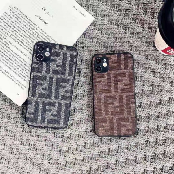 フェンデイ ブランド iphone12/12pro maxケース かわいい ビジネス 縫い布製 個性潮 おまけつき Fendi iphone x/xr/xs/xs max/8plus/11proケース ファッション アイフォン12mini/12 pro maxカバー バッグ型 レディース