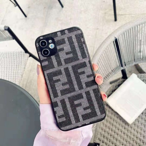 フェンデイ ブランド iphone12/12pro maxケース かわいい ビジネス 縫い布製 個性潮 おまけつき Fendi iphone x/xr/xs/xs max/8plus/11proケース ファッション アイフォン12mini/12 pro maxカバー バッグ型 レディース