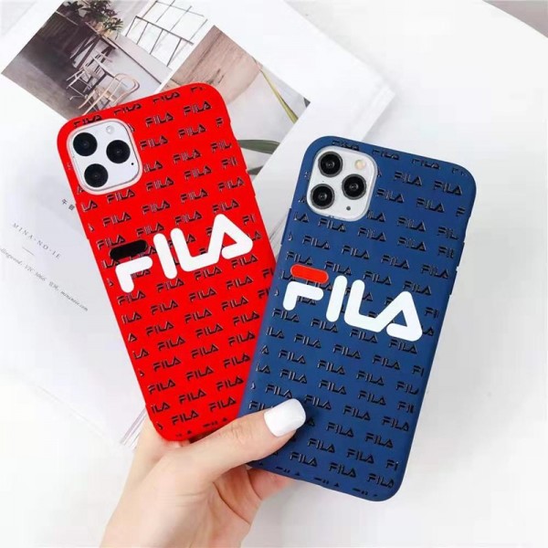 FILA フィラ ファッション セレブ愛用 iphone12/12pro maxケース 激安 シンプル ジャケットiphone xr/xs max/8plus/11proケースブランドモノグラム iphone12mini/11pro maxケース ブランド