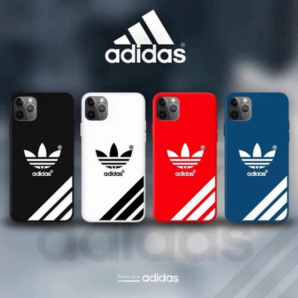 Adidas/アディダス ファッション セレブ愛用 iphone12/12pro maxケース 激安レディース アイフォiphone12/xs/11/8 plusケース おまけつきブランドモノグラム  ブランド