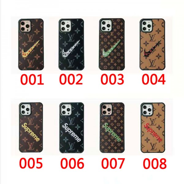 Lv/Supreme ペアお揃い アイフォン13/12 pro maxケース ス男女兼用人気ブランドiphone 11/xs/x/8/7ケーケース ファッション経典 メンズメンズ iphone11/11pro maxケース 安い