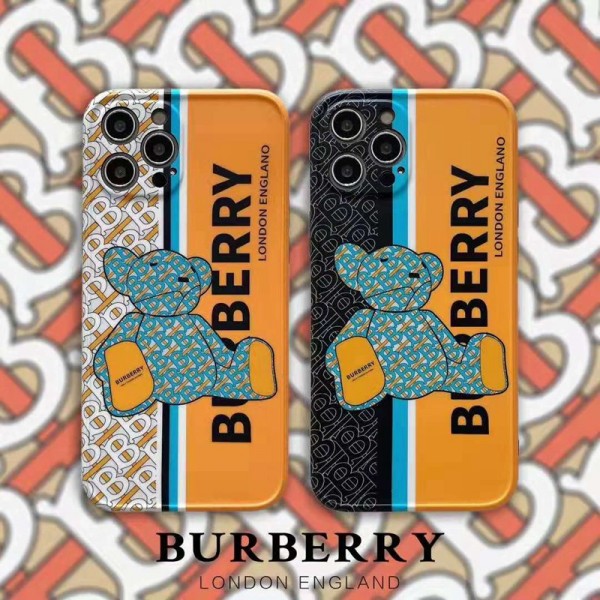 Burberry/バーバリー iphone12pro/12pro maxケースブランド 熊柄 ジャケット型 モノグラム 人気 2020 iphone12ケース 高級 iphone xr/xs max/11proケース ブランド iphone x/8/7 plusケース 大人気 メンズ レディース