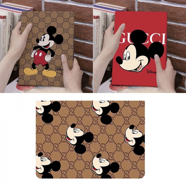 グッチgucci disney  Ipad 8/7 世代ディズニーコラボ ipad air4 2020ケース ブランド メンズ レディースipad mini 4/5カバー ipad 5/6 9.7インチ 激安 すべてのipad機種対応iPad ミニ5/4/3/2/1手帳型カバー ブランドパロディ・レプリカ日本未入荷iPad Proケース 9.7インチ 2018/2017