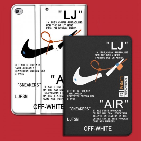 Off-White x Nikeコラボ ブラント iPad Air4 10.9インチケース  コピーiPad 8/7世代 ミニ5/4/3/2/1手帳型カバー ブランドパロディ・レプリカ日本未入荷iPad Proケース 9.7インチ 2018/2017アイパッド プロ2020ケース 激安 オーダーメイド