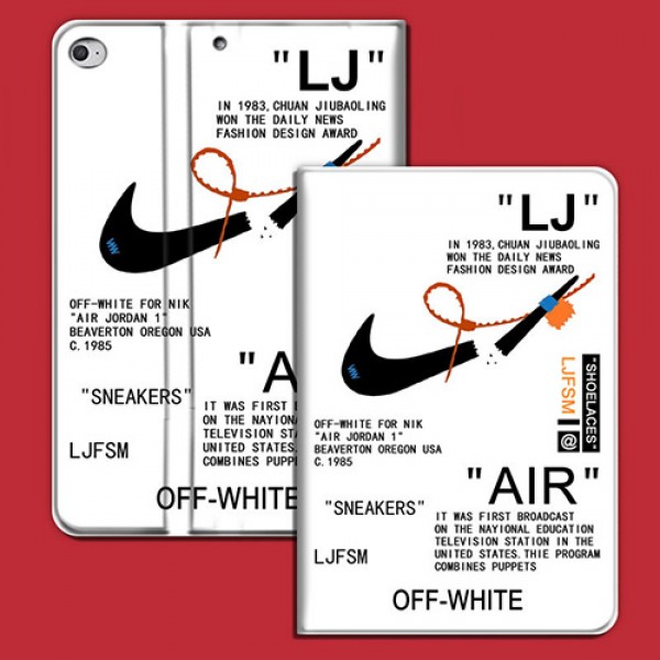 Off-White x Nikeコラボ ブラント iPad Air4 10.9インチケース  コピーiPad 8/7世代 ミニ5/4/3/2/1手帳型カバー ブランドパロディ・レプリカ日本未入荷iPad Proケース 9.7インチ 2018/2017アイパッド プロ2020ケース 激安 オーダーメイド