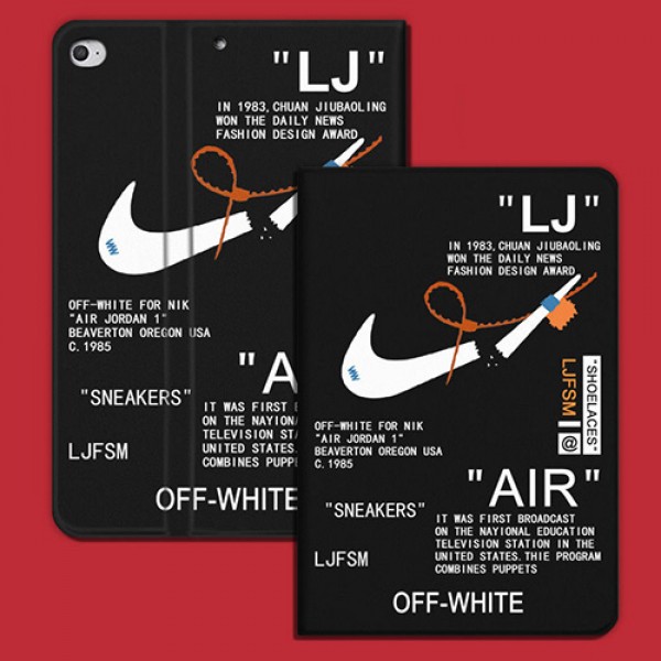 Off-White x Nikeコラボ ブラント iPad Air4 10.9インチケース  コピーiPad 8/7世代 ミニ5/4/3/2/1手帳型カバー ブランドパロディ・レプリカ日本未入荷iPad Proケース 9.7インチ 2018/2017アイパッド プロ2020ケース 激安 オーダーメイド