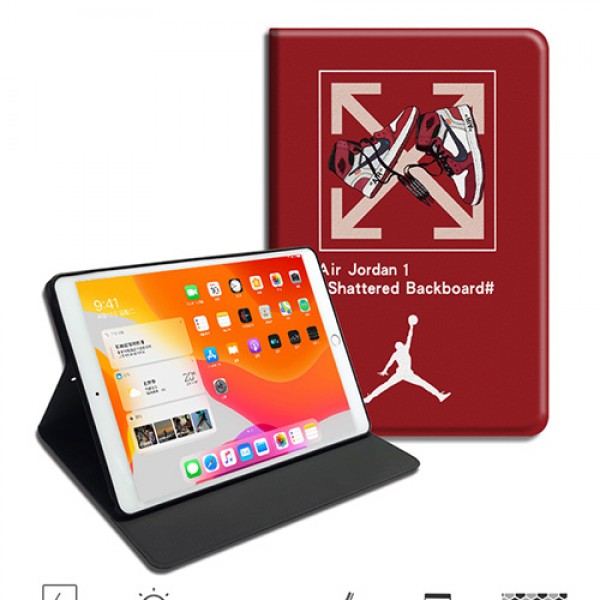 Jordan Supreme アイパッドエア1/2/ケース 横開きipad air4 mini 4/5カバー ipad 8 10.2インチ 激安 すべてのipad機種対応モノグラム ダミエ アイパッド  Off-White手帳型ブラント iPad Air 10.5インチケース  コピー