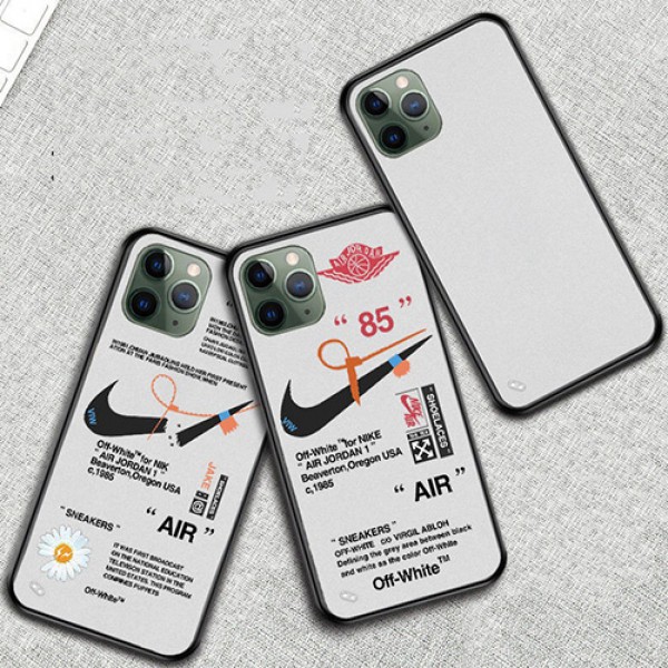 Off-White x Nikeコラボ ブランド iphone12/12pro max Galaxy note20/s20ケース かわいい女性向け iphone xr/xs max Huawei p40/mate40ケースジャケット型 2020 iphone12ケース 高級 人気iphone 12ケース ファッション