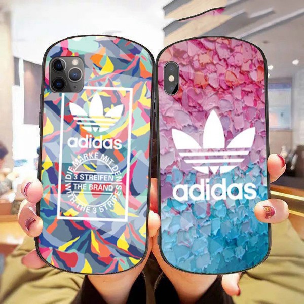 Adidas/アディダス シンプル iphone12pro/12miniケース ジャケットiphone 8plus/se2/xr/xs max/11proケースブランドジャケット型 2020 iphone12ケース 高級 人気iphone 12/12Promaxケース ファッション