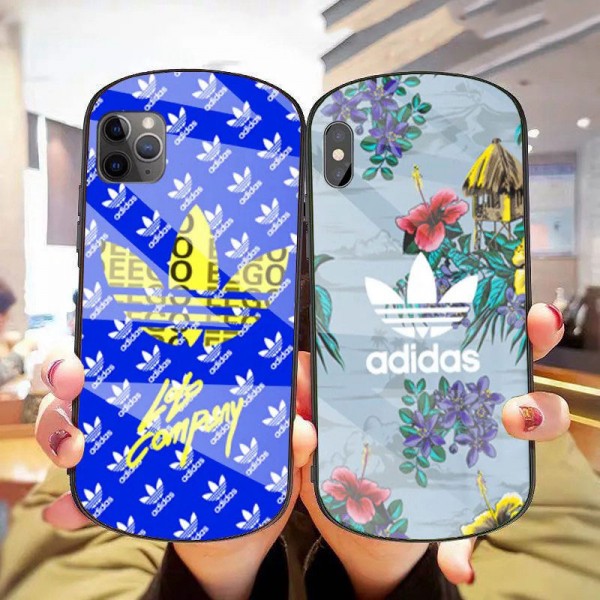 Adidas/アディダス シンプル iphone12pro/12miniケース ジャケットiphone 8plus/se2/xr/xs max/11proケースブランドジャケット型 2020 iphone12ケース 高級 人気iphone 12/12Promaxケース ファッション