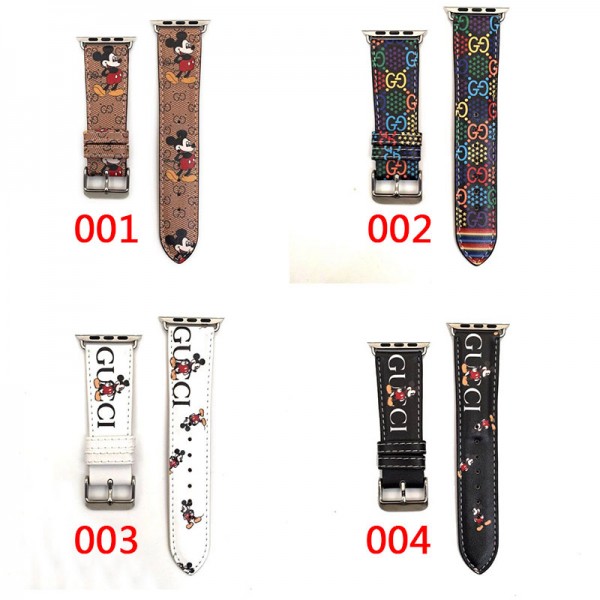 Gucci/グッチ ブランドアップルウォッチバンドApple Watch 6/5/4/3ベルト 交換用アップルウォッチ6/se 2020 バンド ブランド レディースかわいい 38mm/40mm/42mm/44mm