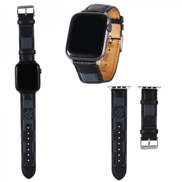 Lv/ルイヴィトン Apple Watch8/7 6/5/4/3ベルト 交換用アップルウォッチ6/se 2020 バンド ブランド レディースかわいいビジネスマン用高級Apple Watch 6/5/4/3ブランドバンド本革 38mm/40mm/42mm/44mm