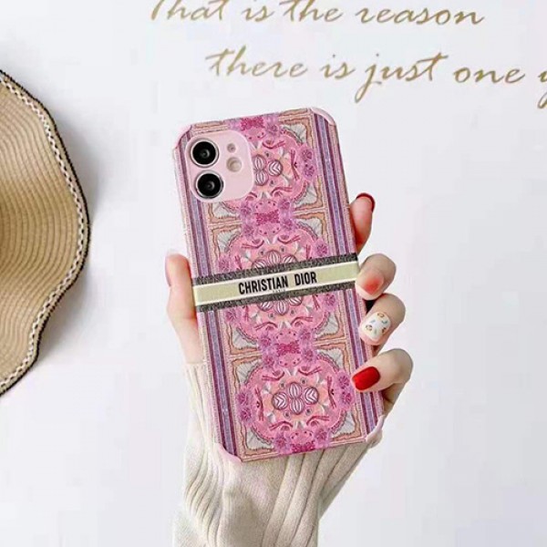 Dior/ディオールブランド 個性潮 iphone 13/12/12 pro/12 mini/12 pro maxカバー ジャケット型 花柄 ファッション 革製 四角保護 アイフォン11/11 pro/11 pro max/se2スマホケース 韓国風 質感 IPHONE X/XS/XR/8/7ケース 芸能人愛用 メンズ レディーズ