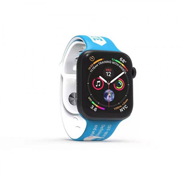  Nike off whiteコラボ Apple Watch 8/7/6/5/4/3ベルト革型スポーツ風 交換用アップルウォッチ8/7/6/Se 2020 バンド ブランド レディース男女通用ナイキ高級Apple Watch 6/5/4/3ブランドバンド