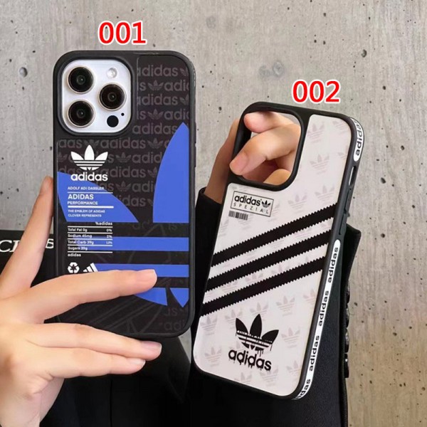 Adidas アディダスブランドiphone 14 plus 15 pro maxケースiphone 15/14 pro/15 pro max xs/8/7 plusカバー ストラップ付 カード入れ韓国風セレブ愛用 iphone 15 アイフォン 15 14 13pro maxケース ジャケットスマホケース コピーiphone14/13 pro max スマホケース コピー